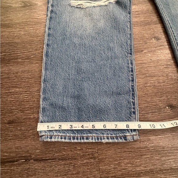 Levi's Women's Blue Distressed Boyfriend Jeans - Picture 2 of 5